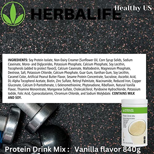 herbalife herbalife protein drink mix vanilla flavor 840g nutrient dense healthy snack protein