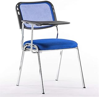 Duradero Silla de Entrenamiento con Silla de reunión de la Junta de Escritura Silla de Estudiante de Cuatro Patas para Sala de Estar, Sala de Estudio. (Color : Blue, Size : 50 x 50 x 80cm)