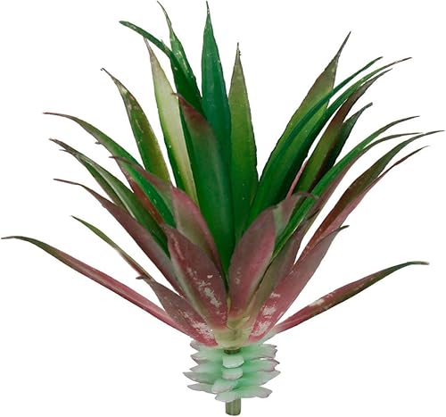 Treasure Gurus - Mini planta suculenta de agave artificial, flores sintéticas, decoración del hogar