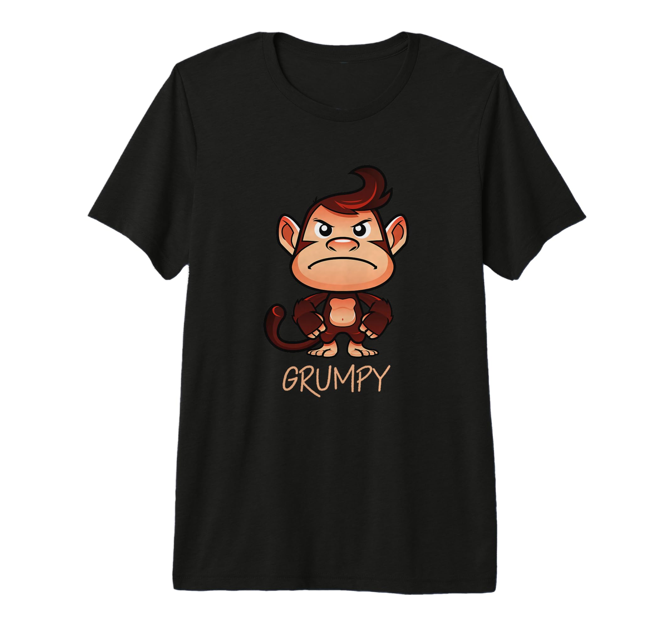Snapklik.com : Grumpy Monkey Meme Aesthetic Bad Mood Chimpanzee Premium ...