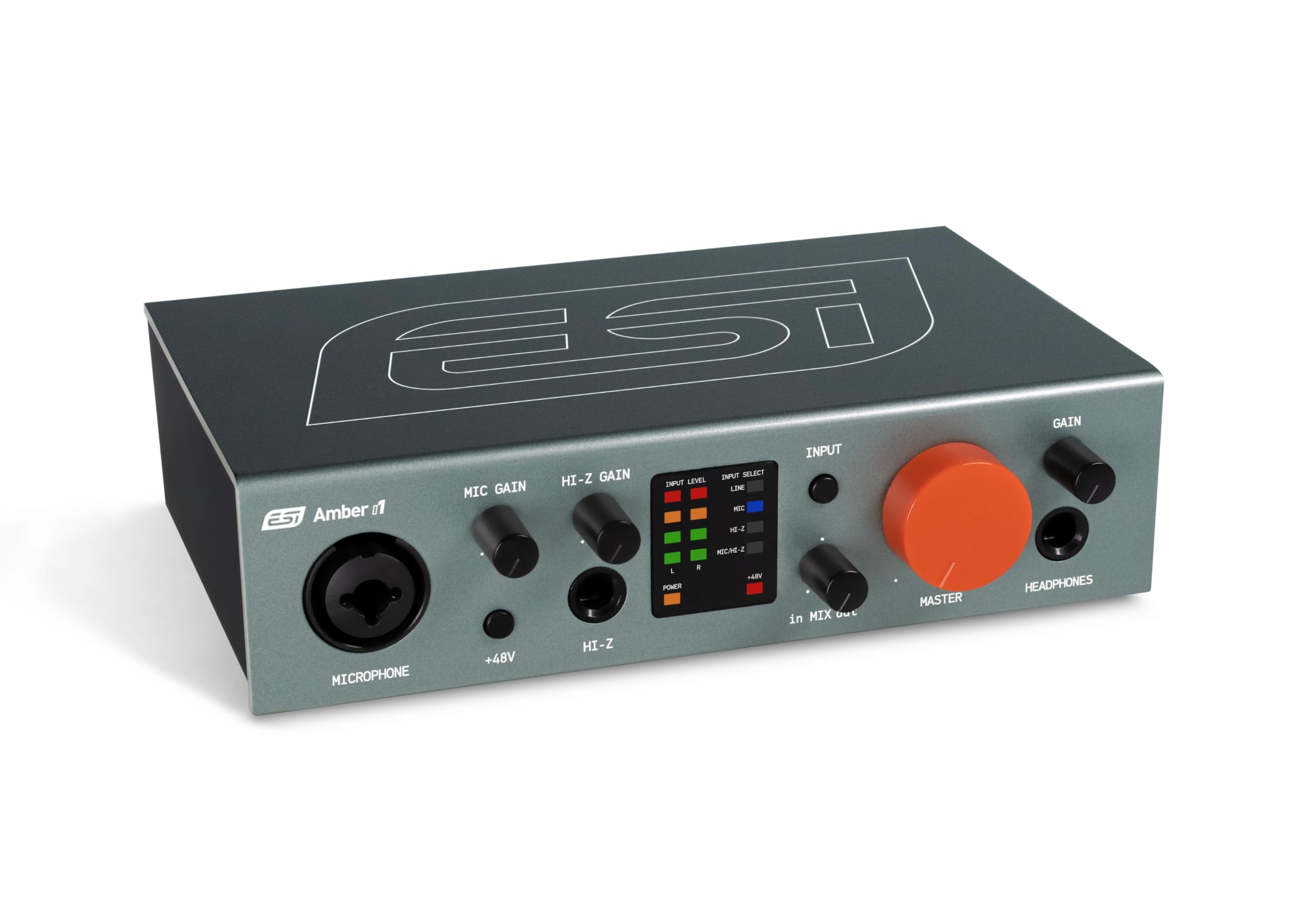ESI Amber i1 USB Audio Interface with Audio Mixer for Guitarists, Vocalists & Producers - Studio-Quality Sound, 24-Bit/192kHz, RCA, 2-in/2-out with Separate Line Inputs, Professional Software Included