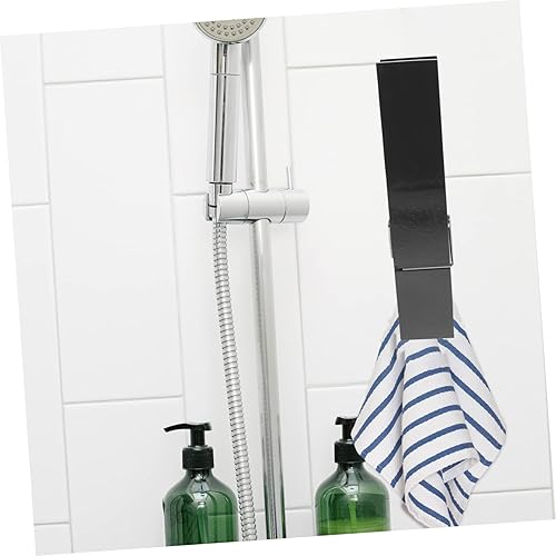 Miniatura 9 de STOBAZA Toallero montado en la pared, estantes de almacenamiento de ropa, toallero, soporte para toallas de baño, soporte para toallas de baño,
