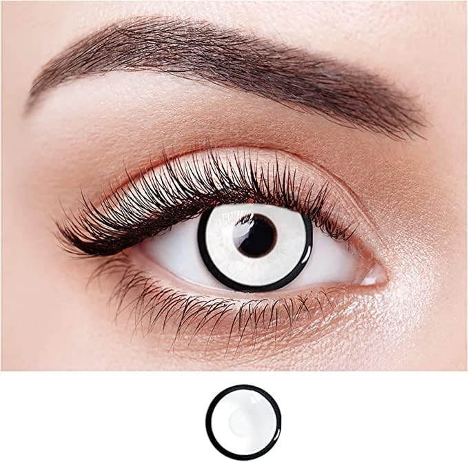 Colored Contact Organizer Case Storage with Set, Bseries White