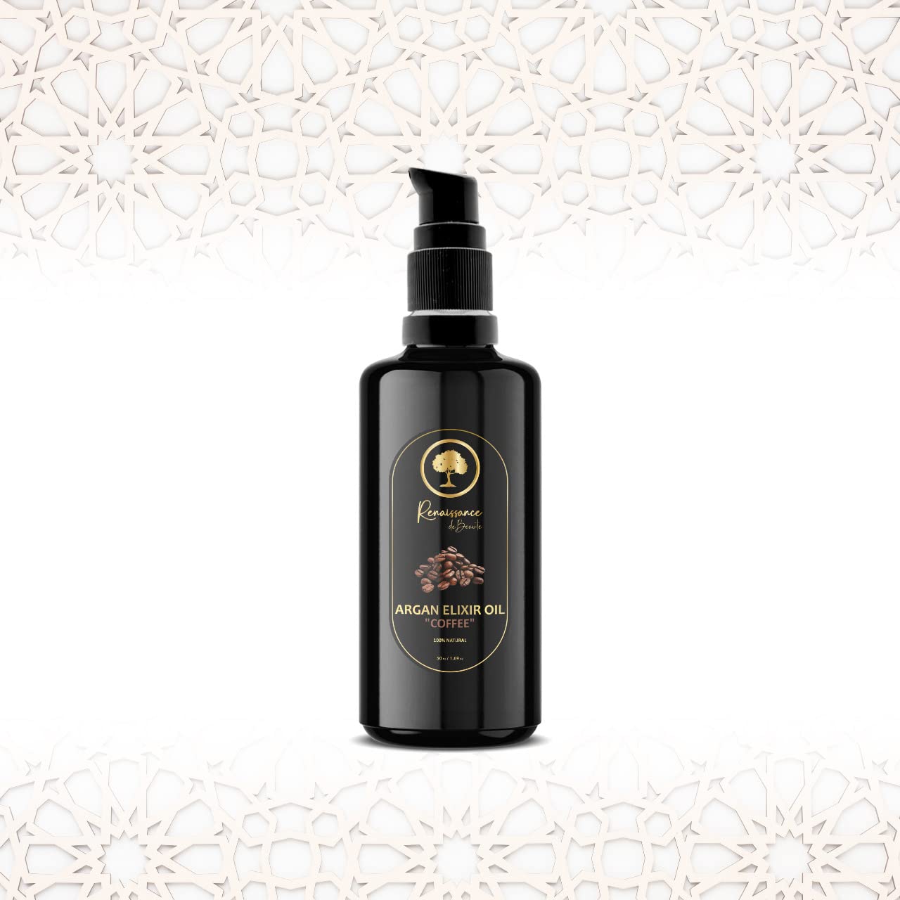 Moroccan Argan Coffee Elixir Facial Oil (1.69 Fl oz) Infused with the invigorating essence of coffee, our formula works wonders to revitalize and rejuvenate your complexion.