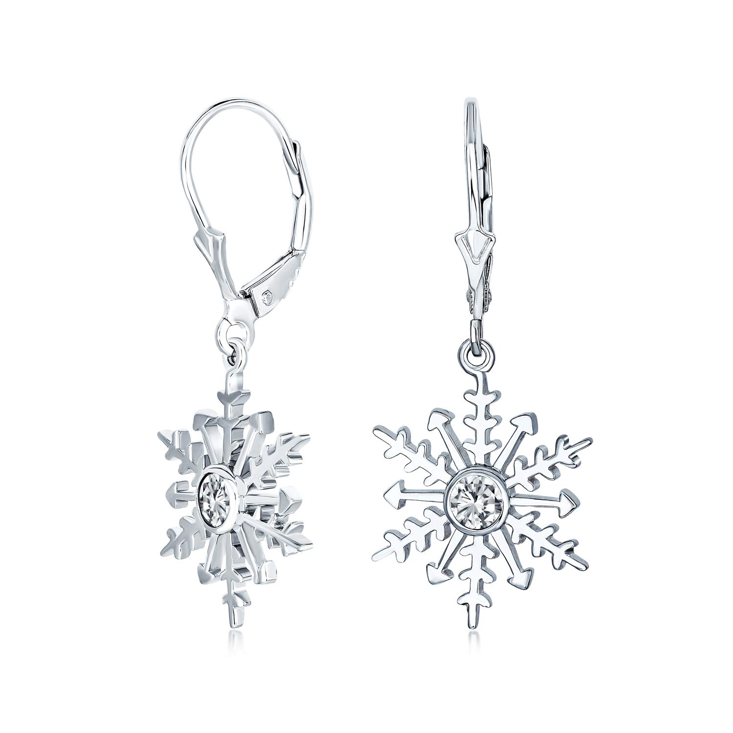 Boucles D'oreilles à Tige En Forme De Flocon De Neige Scintillant 299239c01