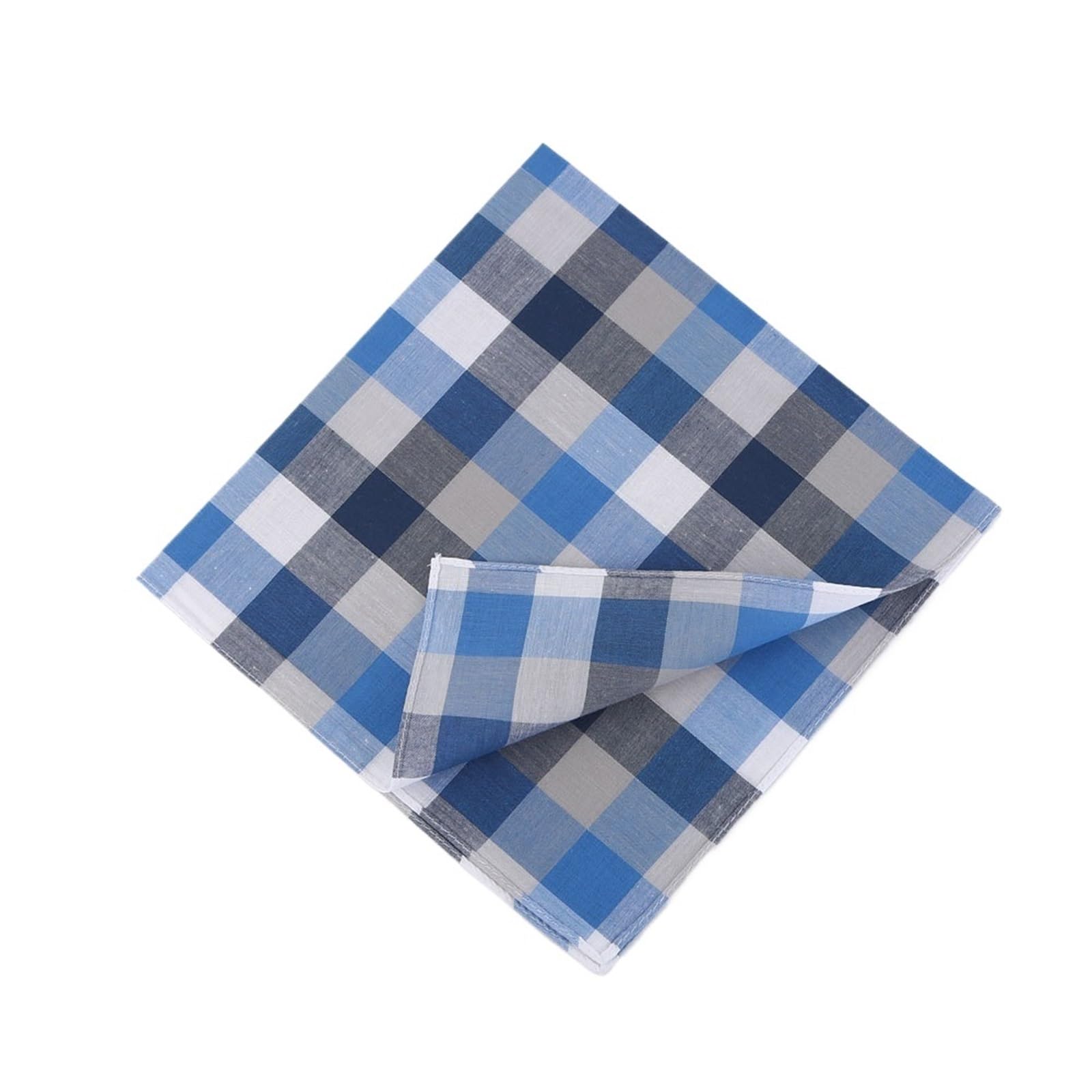 Taschentuch 12Pcs Baumwolle herren Taschentuch Klassische Plaid Tasche Handtuch Quadrat 40 * 40cm