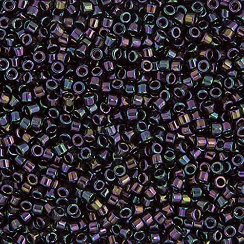 Miyuki Delica 11/0 Purple Iris 50gms Bag of Japanese Glass Beads