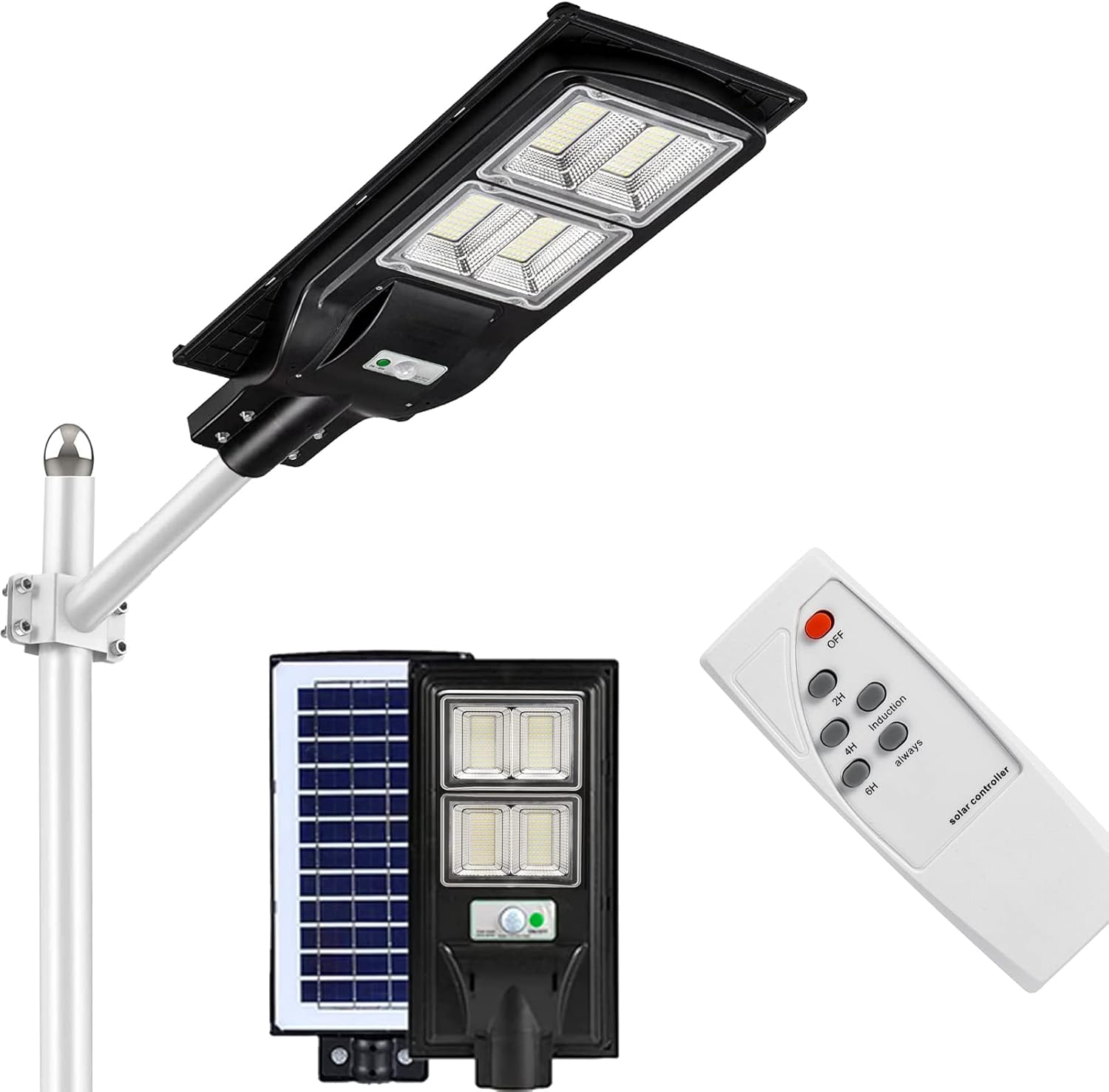 200W Solar Street Lights Outdoor, 25000mAH Dusk to Uganda Ubuy