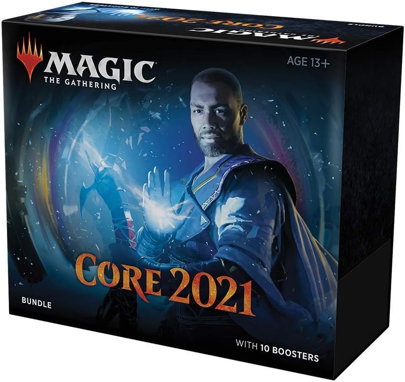 Core Set 2021 (M21) Bundle | 10 Booster Packs + 40 Lands (190 Cards) | Accessories