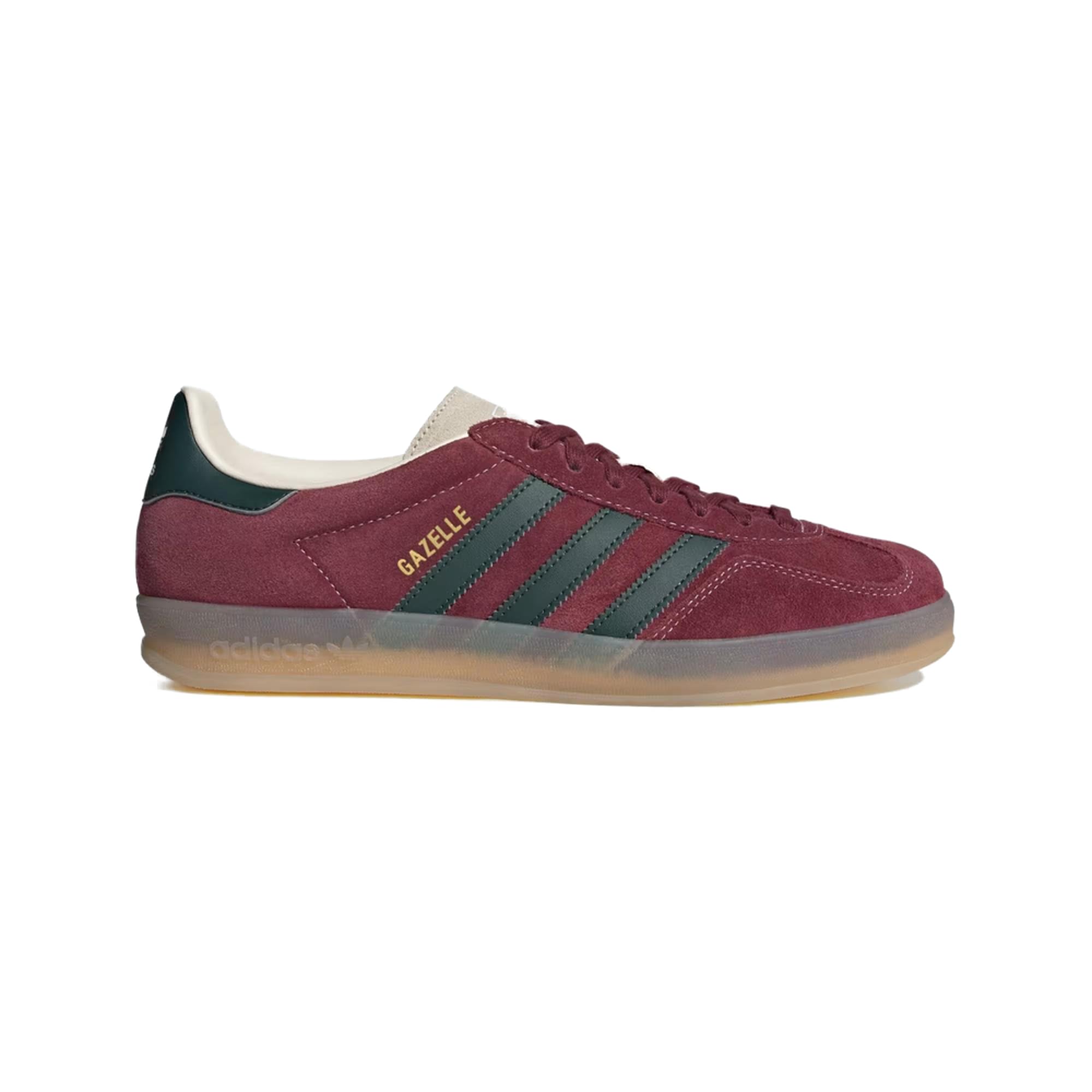 adidas Gazelle Indoor Men's Shoes, Shadow Red/Shadow Green/Wonder White, Size 9