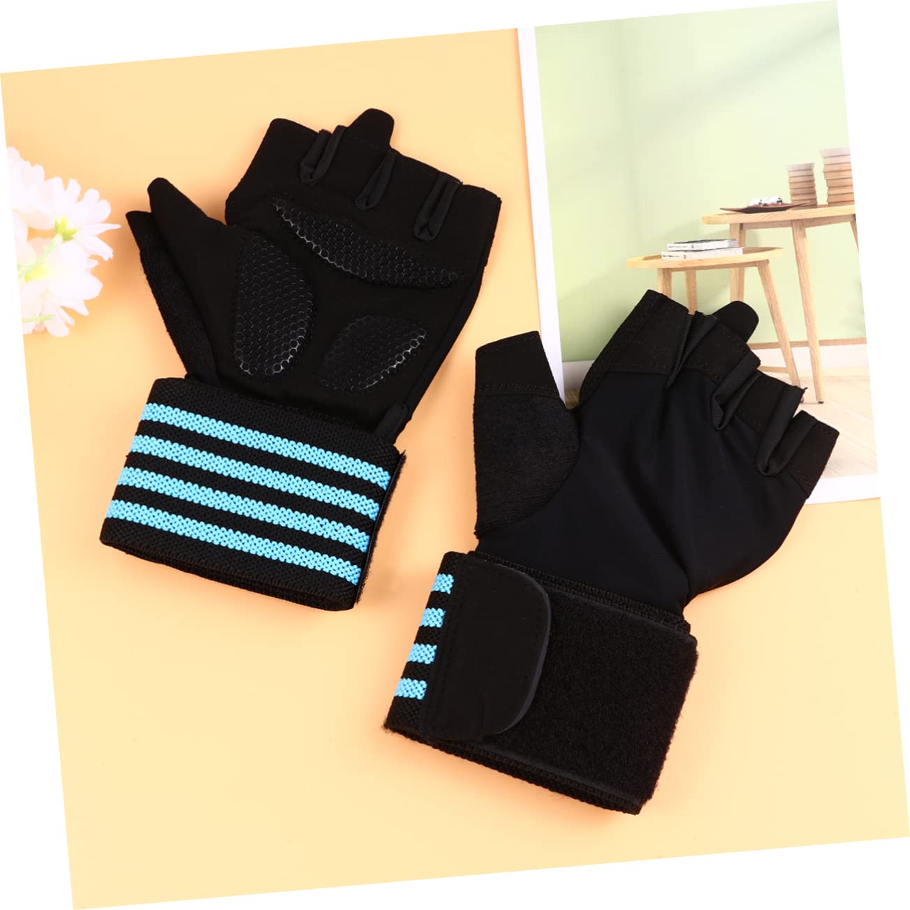 YARNOW Lot De 3 Paires De D'haltérophilie De Sport pour Entraînement en Plein Air Protège-Poignets Paume Robuste Confortable Entraînement De Poussée Taille L