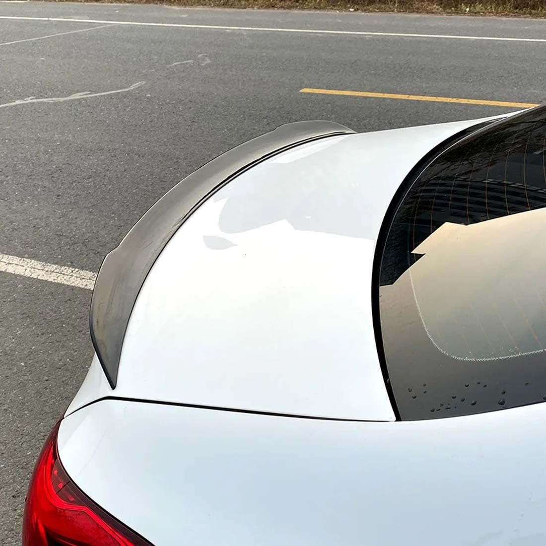 Tylny spoiler bagażnika samochodu dla Mercedes Benz A-Class W177 A180 A200 A35 2018-2023, tylne skrzydło spojlera dachowego pokrywa bagażnika skrzydła modyfikacja,B Carbon Fiber Look