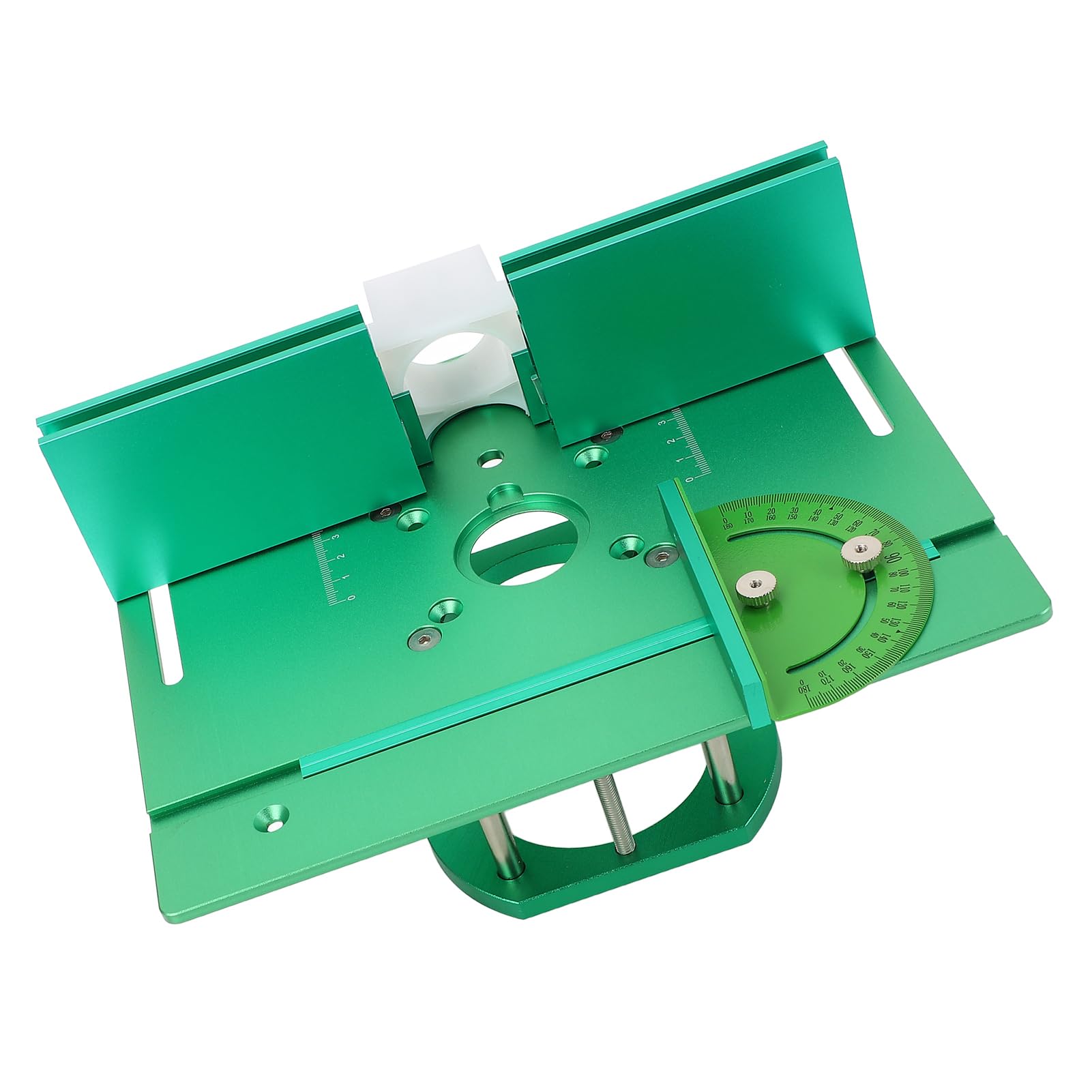 Fabater de Placa de Fresado para Carpintería de Alta Precisión, Kit de de Fresado Manual Versátil, Elevador de Mesa Verde Estable para Mayor Eficiencia, Ideal para Entusiastas del Bricolaje