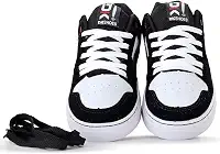 Tênis Skate Skatista Masculino Feminino Camurça Preto Branco Sola Colada Costurada