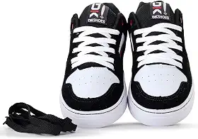 Tênis Skate Skatista Masculino Feminino Camurça Preto Branco Sola Colada Costurada