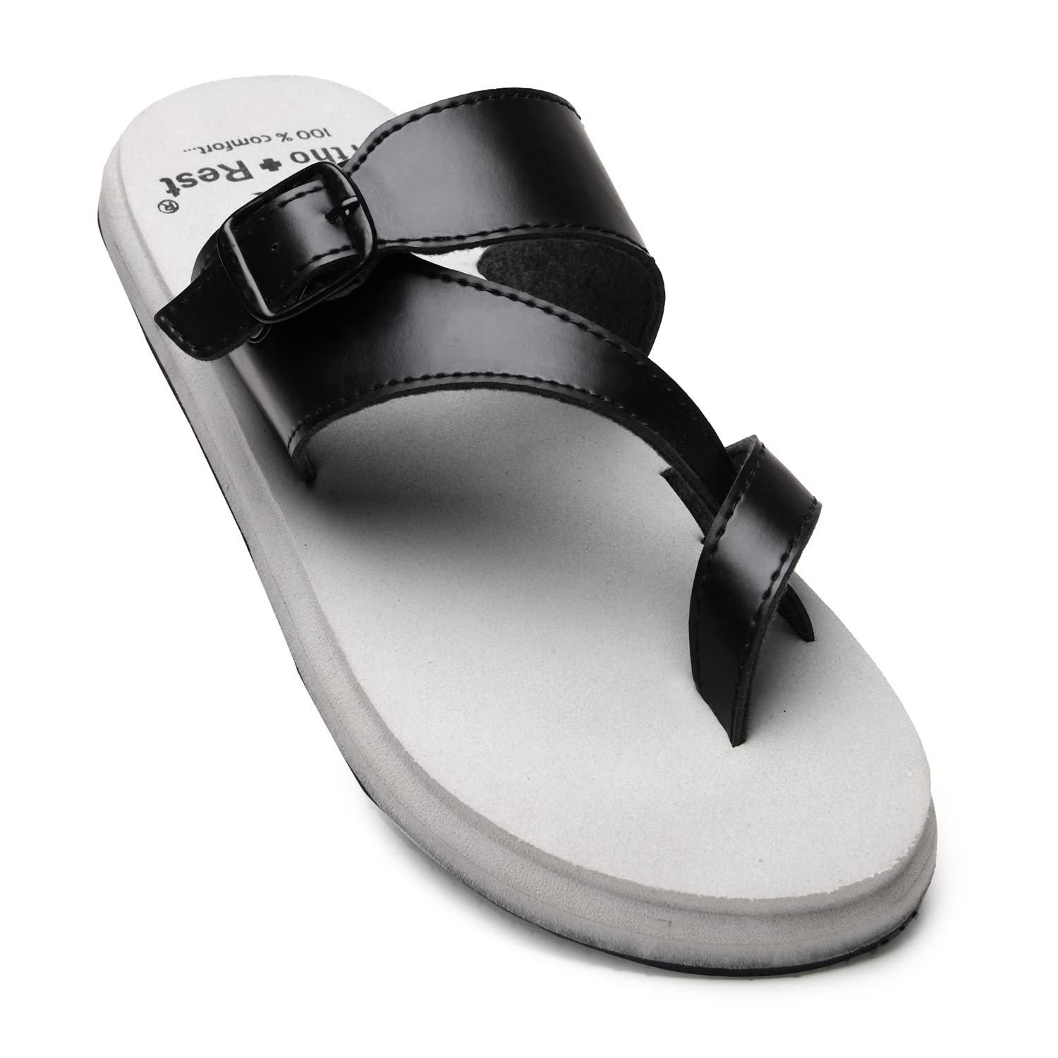 Ortho + Rest Comfort Extra Soft Ortho Slippers for Men | Orthopedic Doctor Chappal Footwear | Casual Flip-Flops Gents for Home Daily Use (Grey, numeric_7) (B0992JJ7WM) Amazon Price History, Amazon Price Tracker