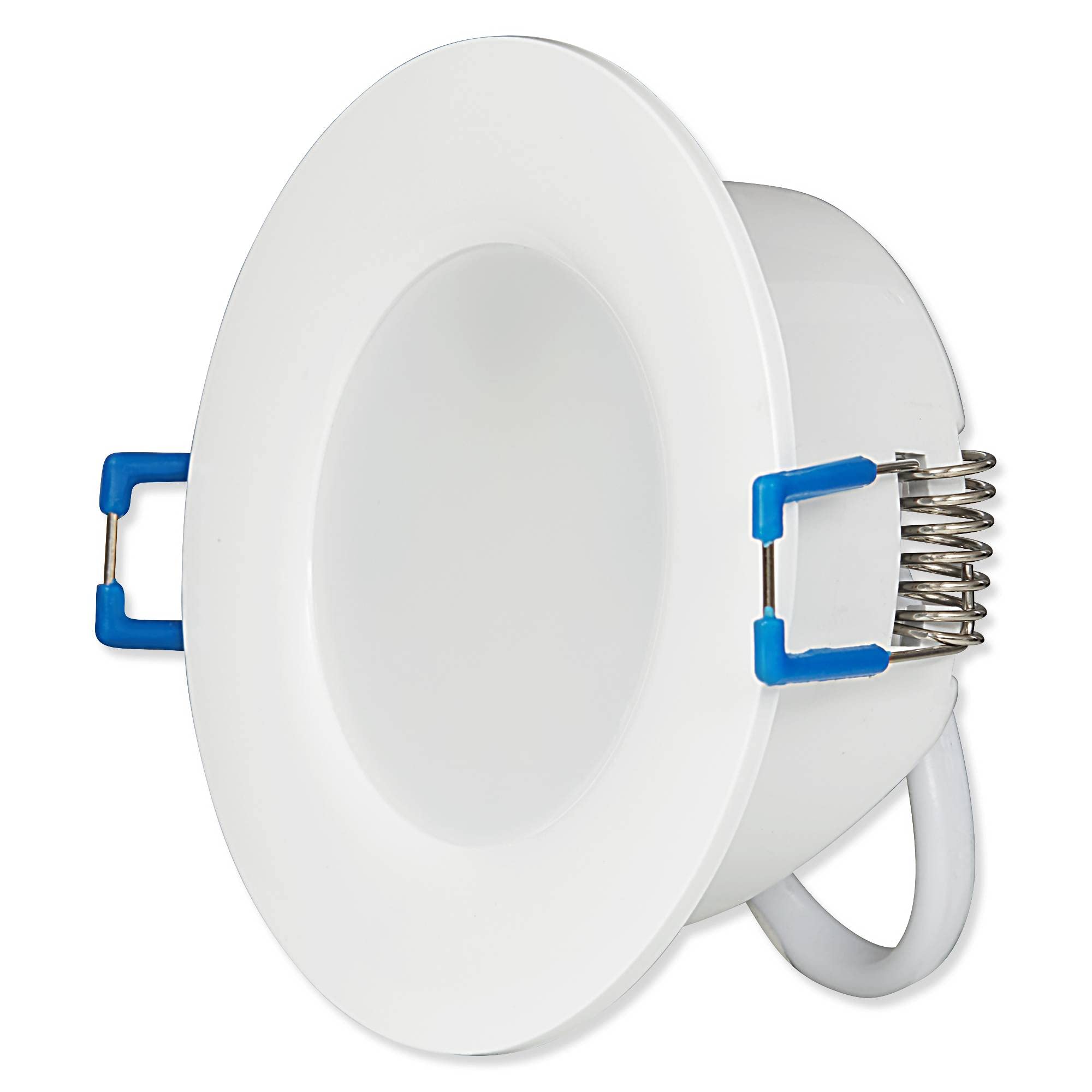 12x LED Einbau-Strahler Set 6,5W dimmbar flach IP44 Bad 230V Einbauspot Einbauleuchte Badbeleuchtung Panel, Lichtfarbe:kaltweiß