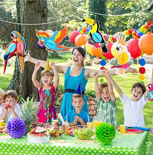 6 Pappagallo decorazioni tropicali per uccelli