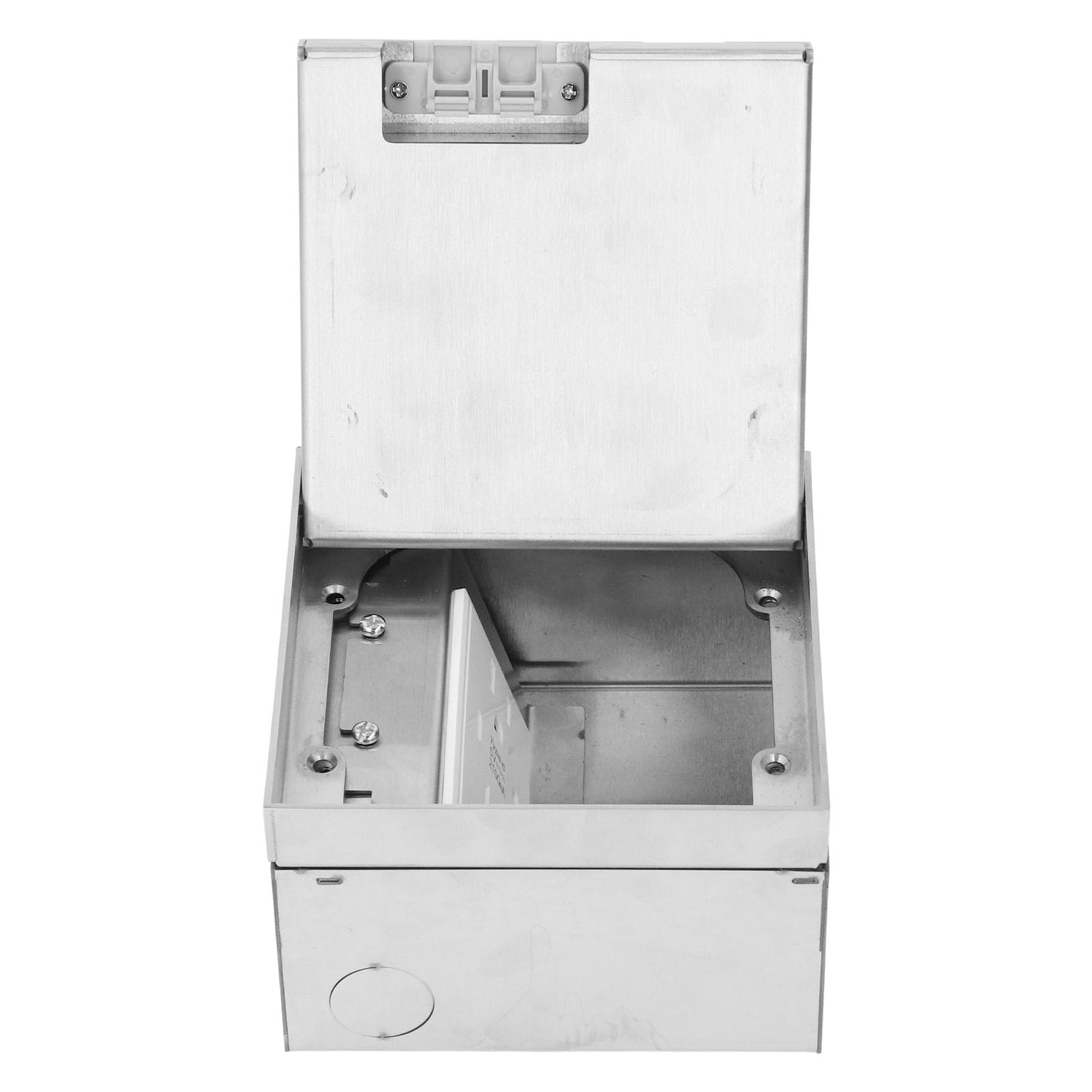 Presa di Corrente da Pavimento 2 Prese CA 2 Porte di Tipo C Scatola di derivazione da Incasso Impermeabile for PC in Acciaio Inossidabile for Ufficio Domestico