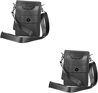 minkissy 2 Peças Tesoura Pochete Suporte Para Cinto Bolsa Para Tesoura De Salão Bolsa De Escova De Cabeleireiro Bolsa De Ombro De Couro Bolsa De Tesoura De Barbeiro Bolsa De Tesoura