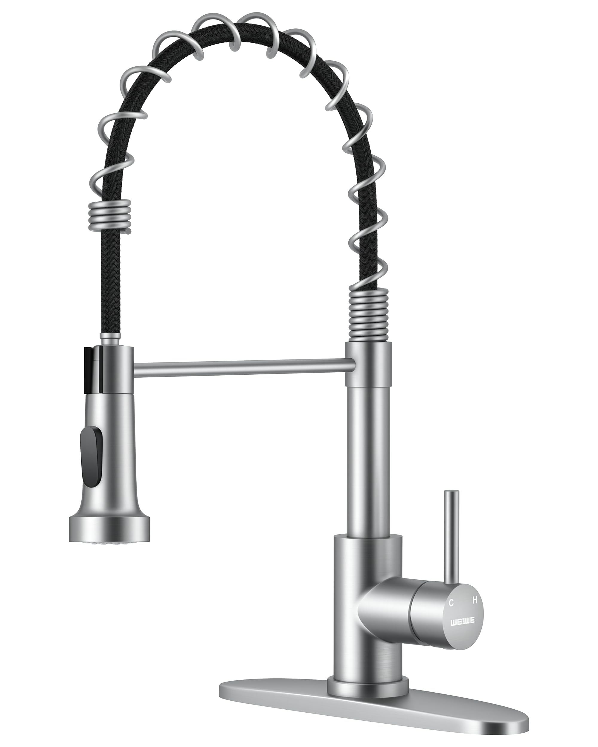 WEWE Black Kitchen Faucet - Pull Down Sprayer -10 WEWE Black Kitchen Faucet - Pull Down Sprayer -10