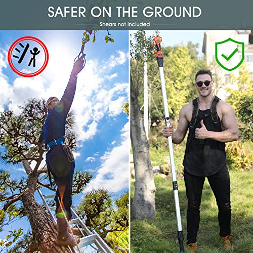 Telescopic Pruning Shears Pole - 7.5 Foot for Battery Powered Long Reach Cordless Shears, Extendable Electric Tree Branch Pruner Long Pole, Lightweight and Portable