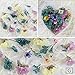 NICOLE DIARY 4 Boxes Dry Flower Nail Art DIY Preserved Flower Decorations Real Dry Flowers With Heart-Shaped Box for Resin Craft DIY Nail Decoration Nail Tips Manicure