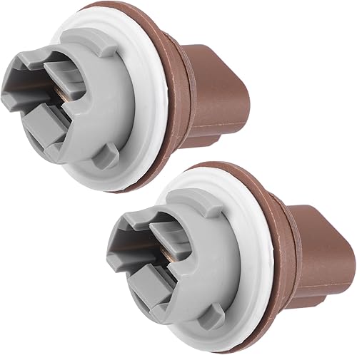 Soporte de enchufe de luz de señal de estacionamiento y giro No.68030801AA para Dodge Grand Caravan 2011-2020 marrón (juego de 2)