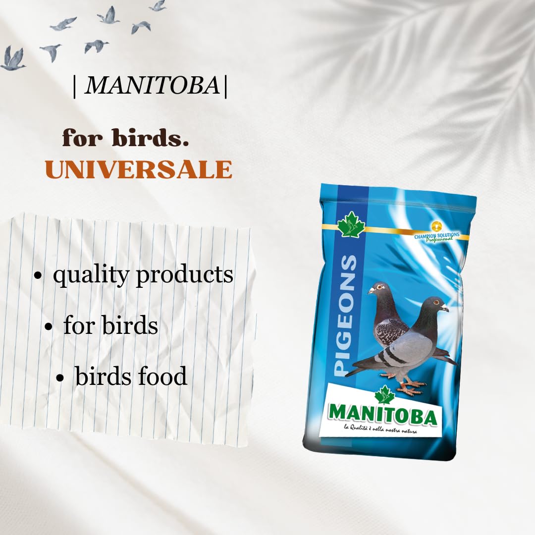 Universal Colombi Manitoba | Alimento para pájaros, mezcla rica en semillas, apto para todas las especies de Colombi, 1 paquete de 20 kg.