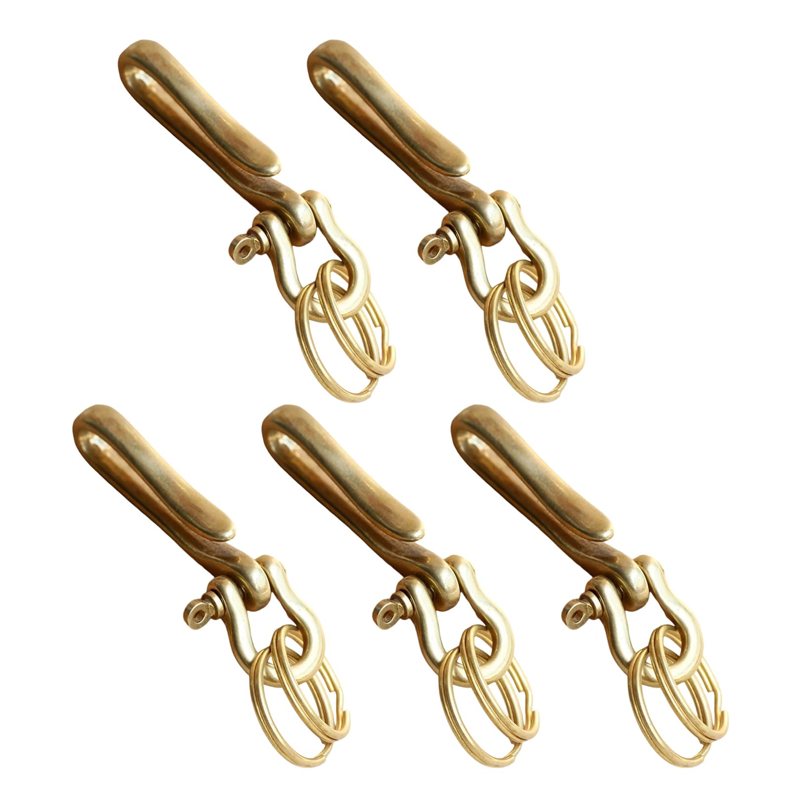 carotoe Practical Hook Chain for Practical Management Rustproof Brass Carabiner Styles Clip Daily Use Car Keychain Clip