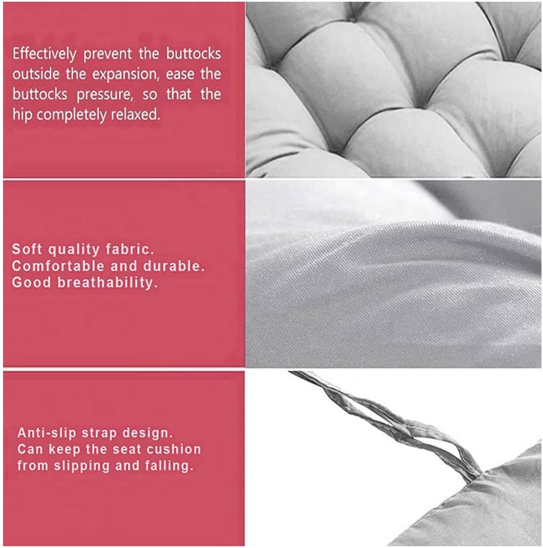 SUCADA Thick Garden Bench Cushion Pad 2/3 Seater,8cm Thick Bench Seat Cushion Pad,Rectangle Long Bench Seat Pad for Home/Garden/Chaise/Swing/Patio (170x50cm,Pink)
