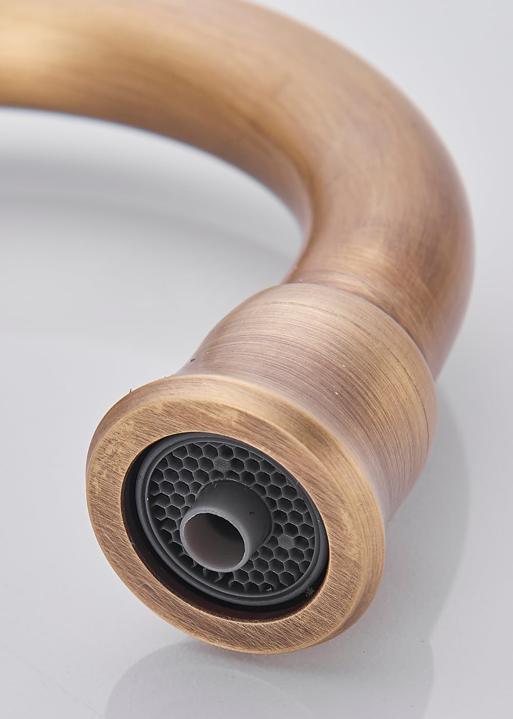 Ari 3-Wege Küchenarmatur Spültischarmatur Wasserhahn Mischbatterie Trinkwasser Messing Klassik Design Retro