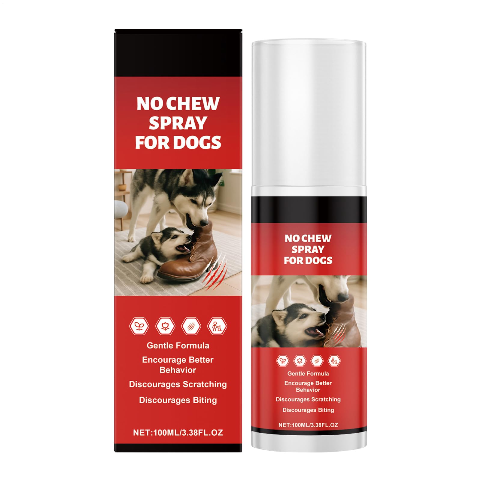 Generico Spray Anti Rosicchiamento per Cani,100ml Spray Masticazione Immediato | per l'Addestramento per la Protezione dei Mobili Leccamento delle Zampe Addestramento alla Gabbia per Conigli Gatto