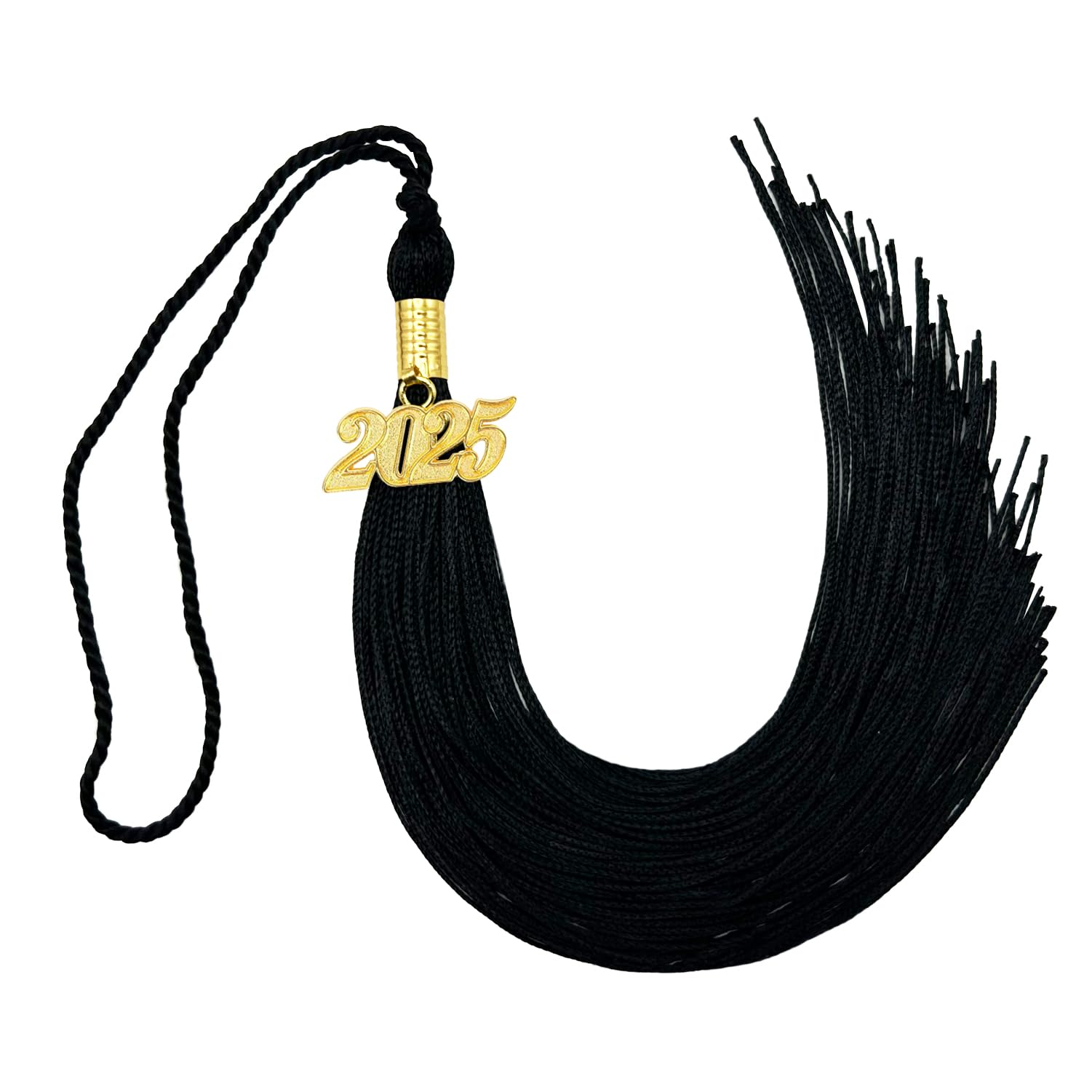 2025 graduation tassel black tassel for graduation cap with 2025 year gold charm