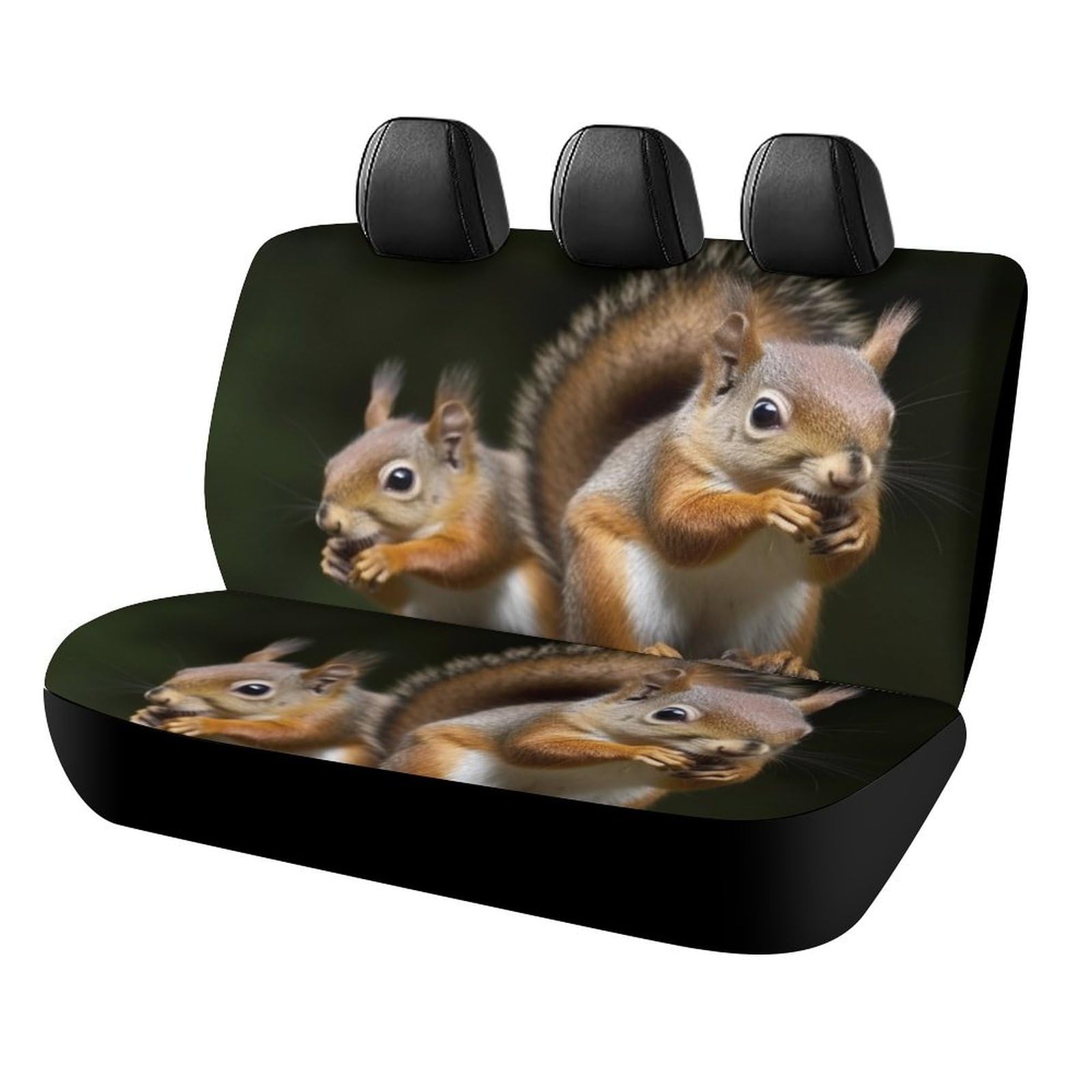 STVBRAC Squirrel Animal Car Seat Cover Car Seat Protectors Car Rear Seat Cover Non-Slip Seat Protection Cars for Jeep Van SUV Pickup Trucks
