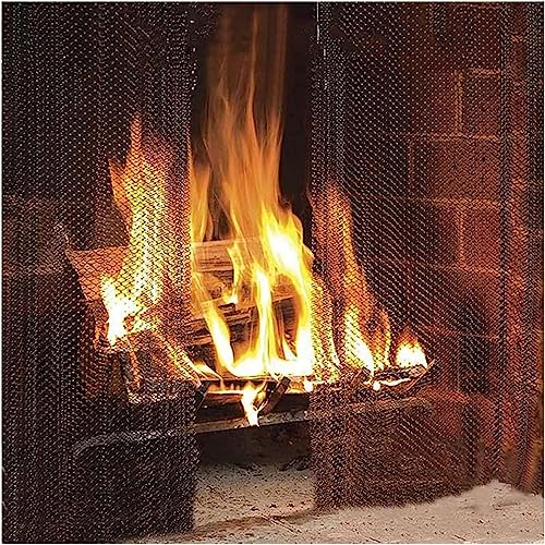 Cortina de malla para chimenea que bloquea chispas eficazmente 6