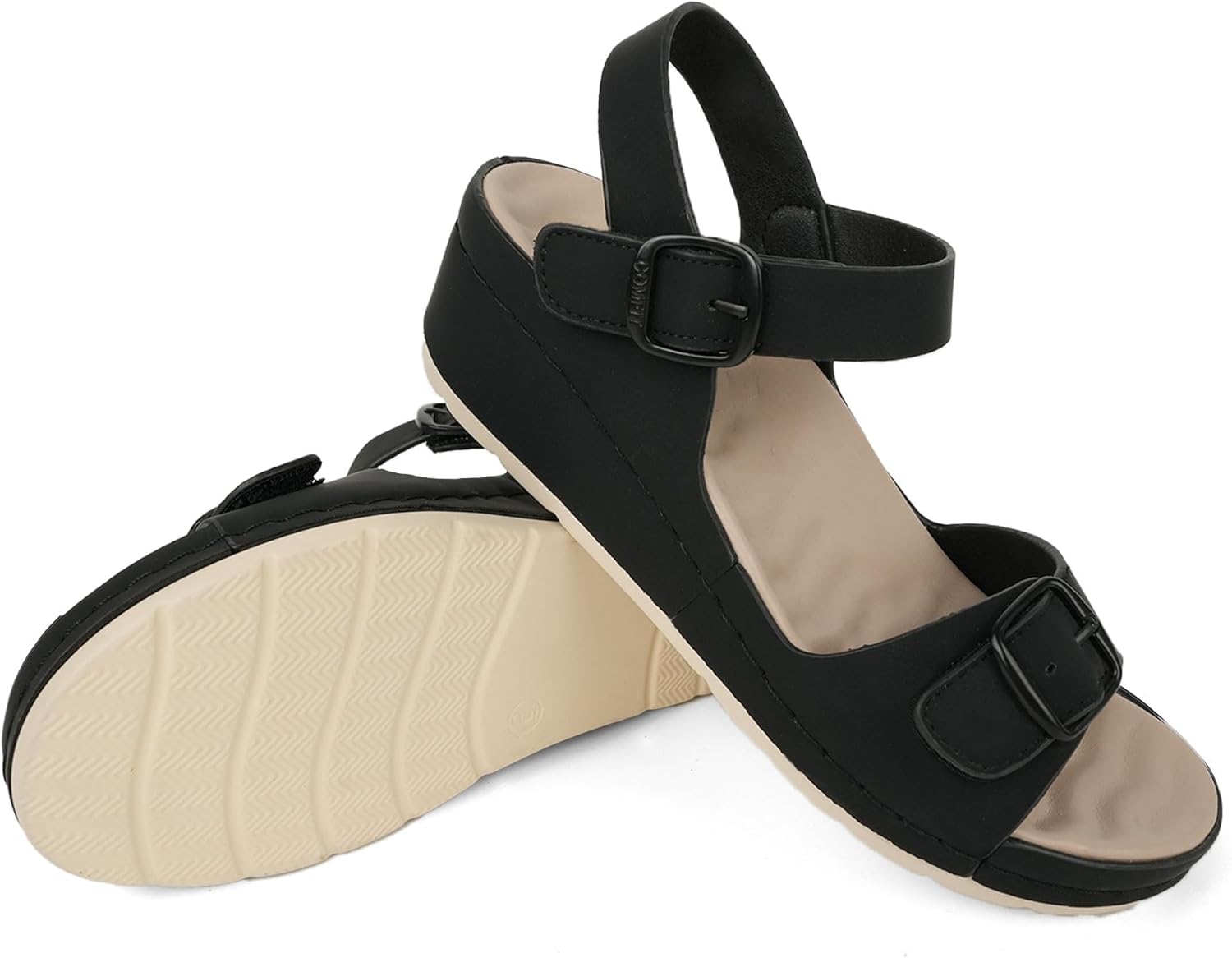 ORTOREX Women Arch Support Wedge Sandals Comfortable Waking Sandals - Image 7