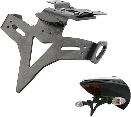 SIEHAM Compatible con Yamaha MT 07 FZ 07 MT07 FZ07 2013-2019 Soporte de placa trasera de motocicleta Soporte de soporte para eliminador de