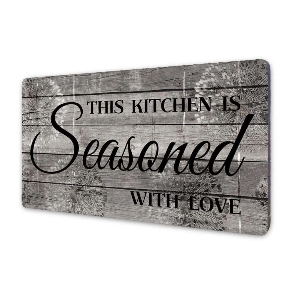 Rustic Kitchen Decorations Wall Art, Farmhouse Decor Printed Wood Plaque Signs Wall Decor 16" x 8"