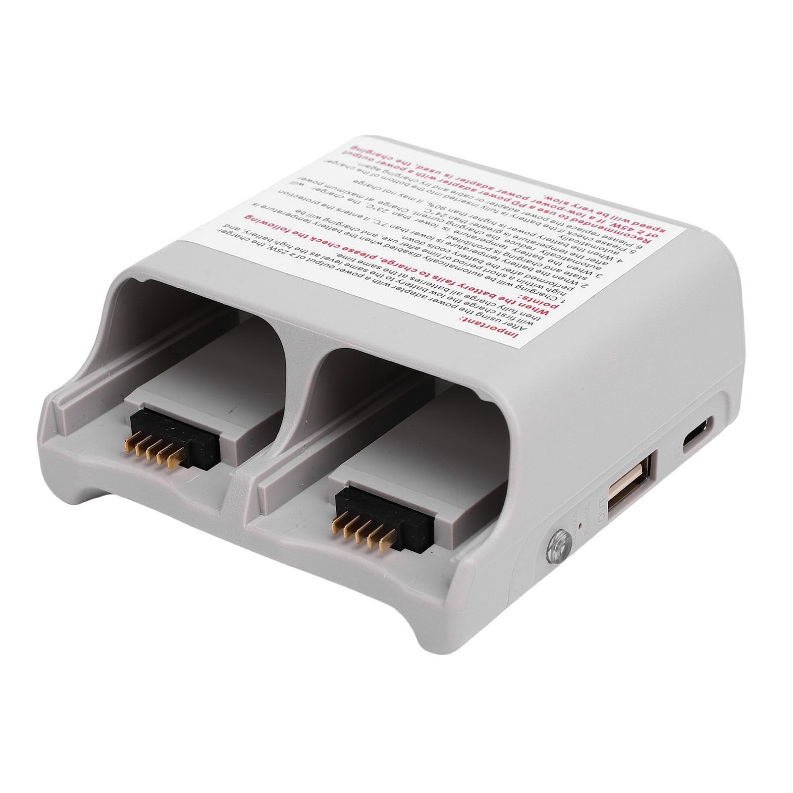 Generic Neo Drone PD 45W Chargeur de Batterie Double Rapide Hub de Charge Compact pour Les Amateurs de Plein Air et Les Voyageurs