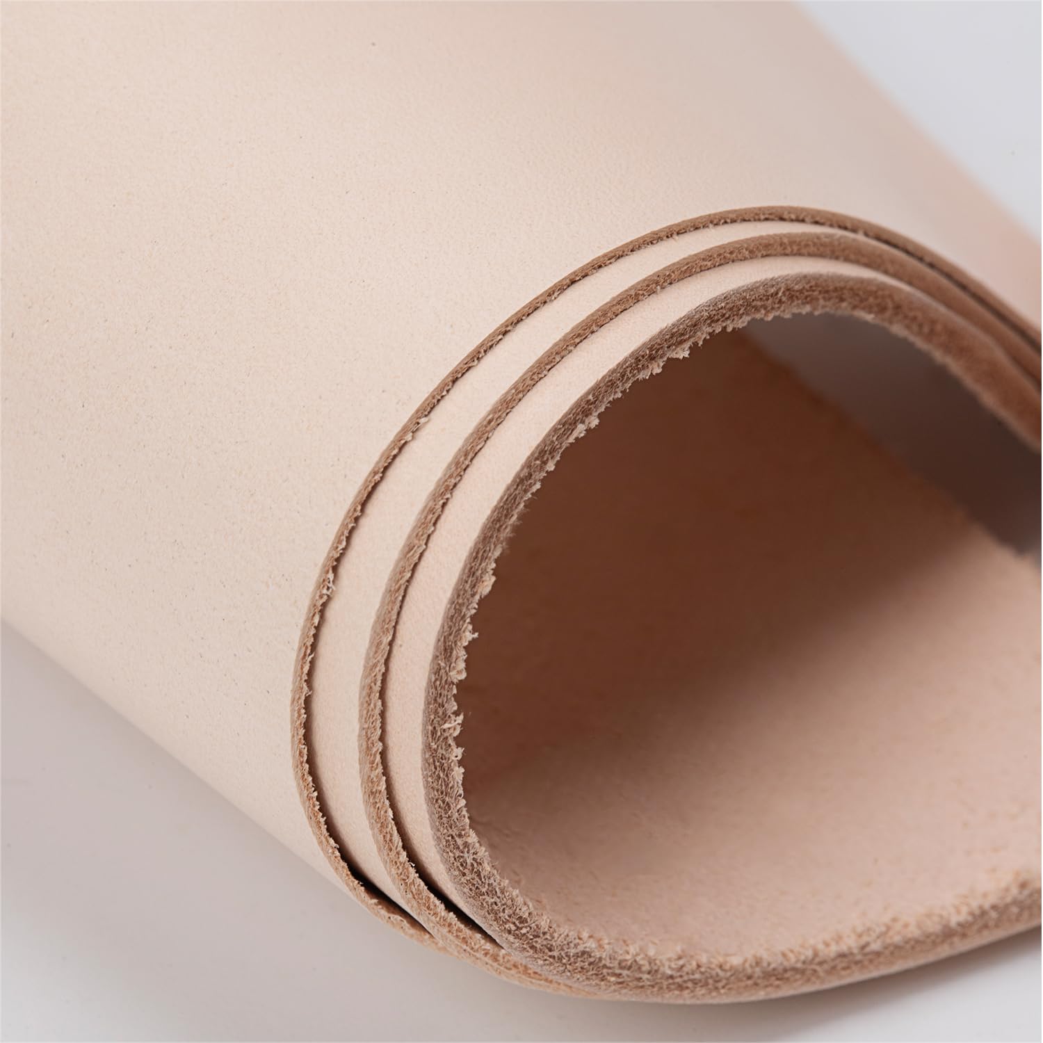 WUTA Piel de vacuno curtida vegetal, piel auténtica de grano completo, para manualidades y manualidades para tallar y teñir (30 x 60 cm, aprox. 2,0-2,6 mm de grosor)