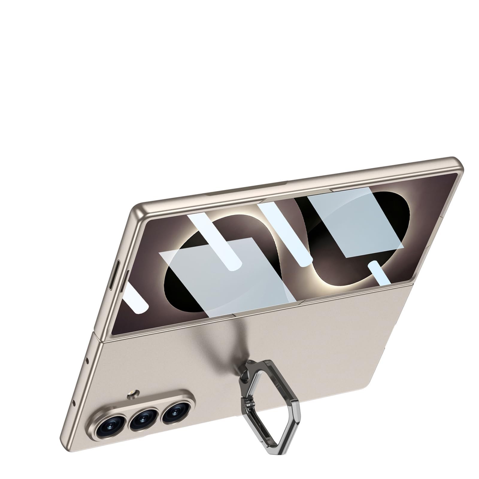 Custodia Per Samsung Galaxy Z Fold 8 Ultra, Antiurto Ultra Sottile Case | With Proteggi Schermo Staffa Guscio(Grigio)
