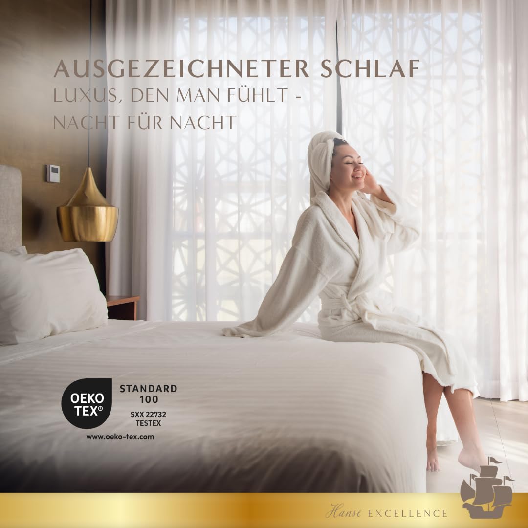 Hanse Excellence 3-Kammer-Kopfkissen 80x80 cm, für weichen Schlafkomfort