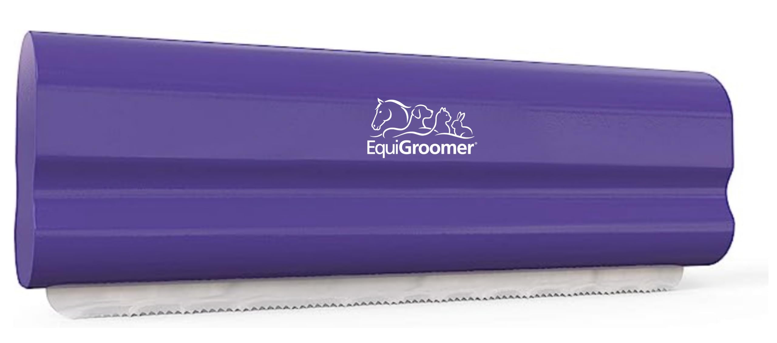 EasyGroomer Deshedding Brush for Dogs Cats from EquiGroomer | Purple | Undercoat Tool for Large and Small Pets | Comb Removes Loose Dirt, Hair and Fur | Perfect for Short and Long Hair Comb Shedding