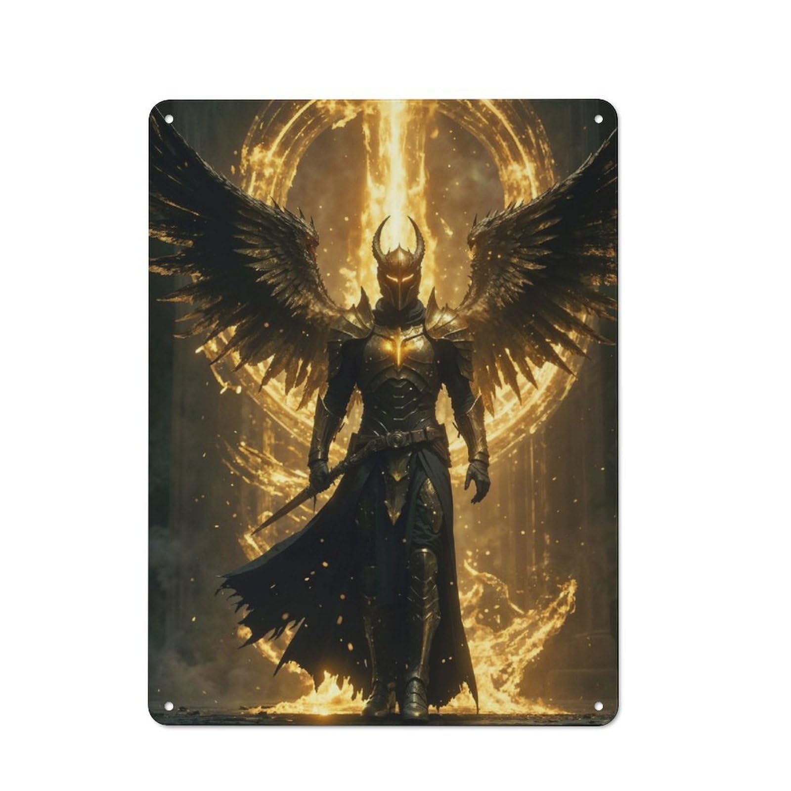 Junmoney Guardian Of The Rift Retro Metal Sign 40X30cm Featuring For Bar Or Restaurant, For Bar Decor Enthusiasts