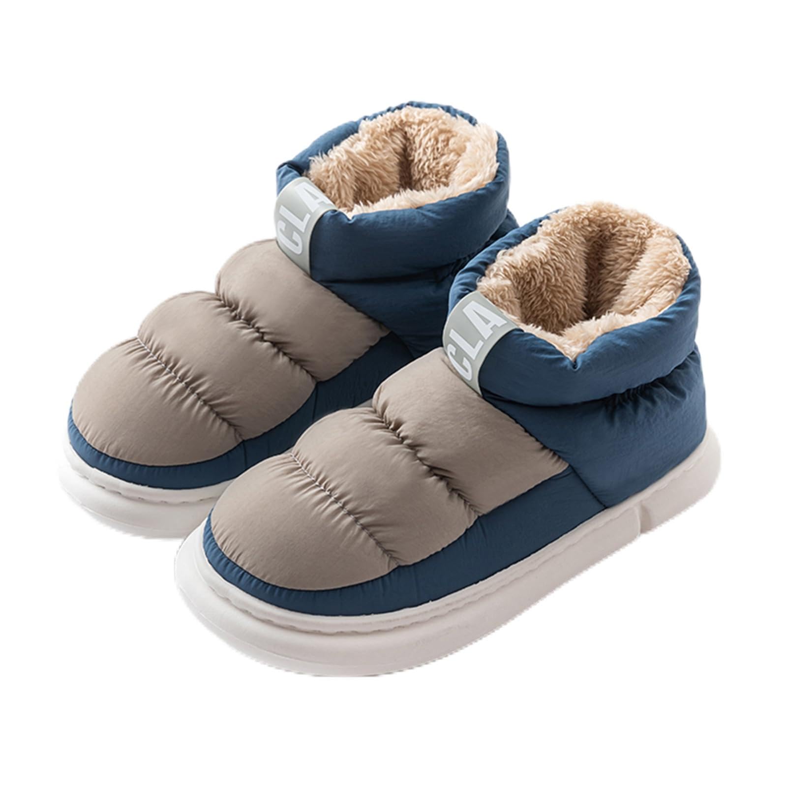Winter Fleece Lined Slipper Boots for Women Non-Slip Waterproof Indoor Outdoor Plush Footwear Winter Cozy Christmas Gifts