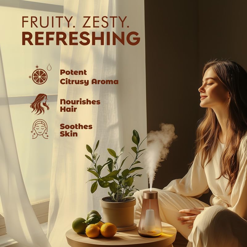 Image of Esslux Bergamot Essential Oil for Diffuser & Skin | 100% Natural Bergamot Oil for Hair, Aromatherapy, Shampoo & Soap Making | Uplifting Citrus Scent for a Refreshing Experience, 15 ML