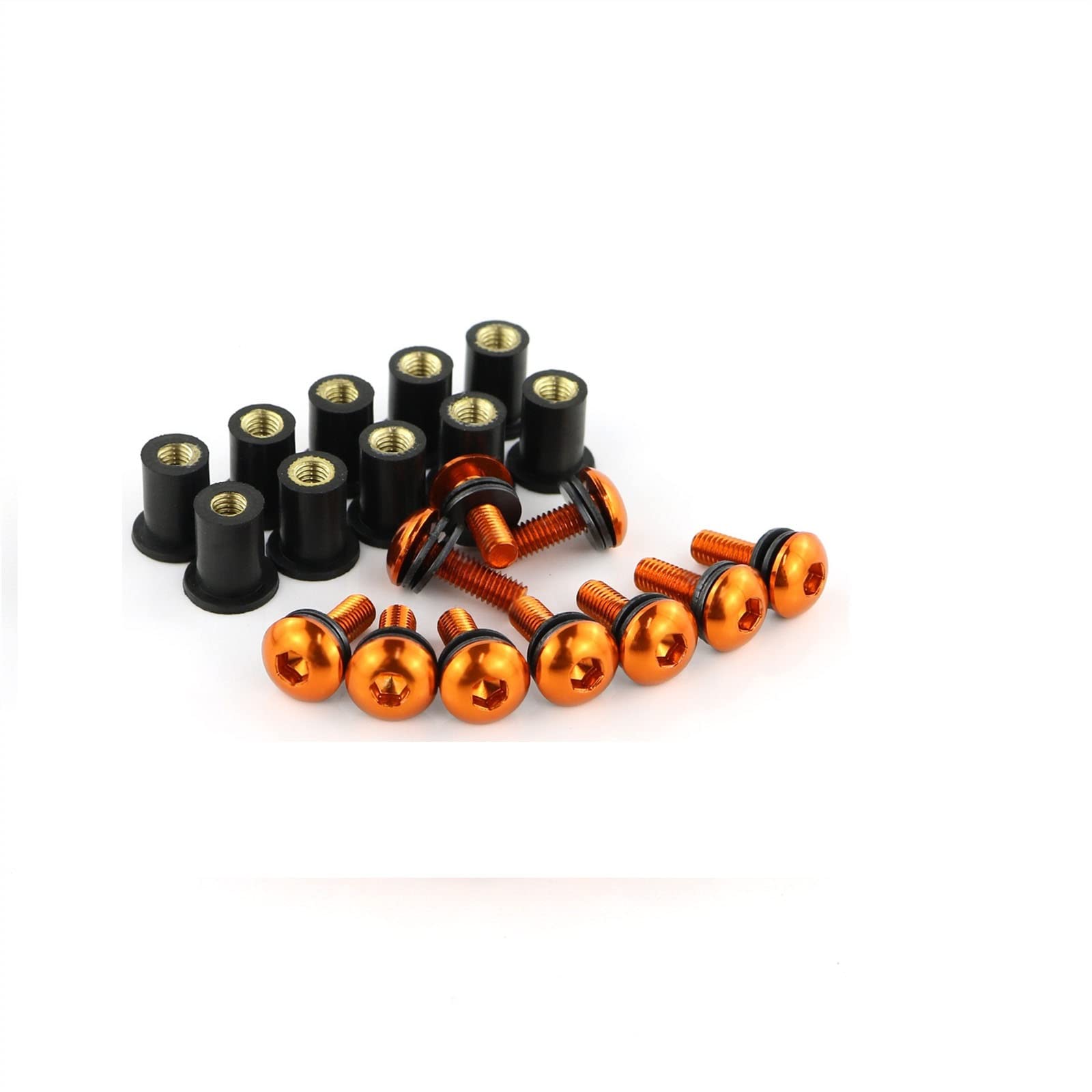 Boulons de déflecteur Suzuki GSXR pièce carrosserie orange pour carénage GSX1300R