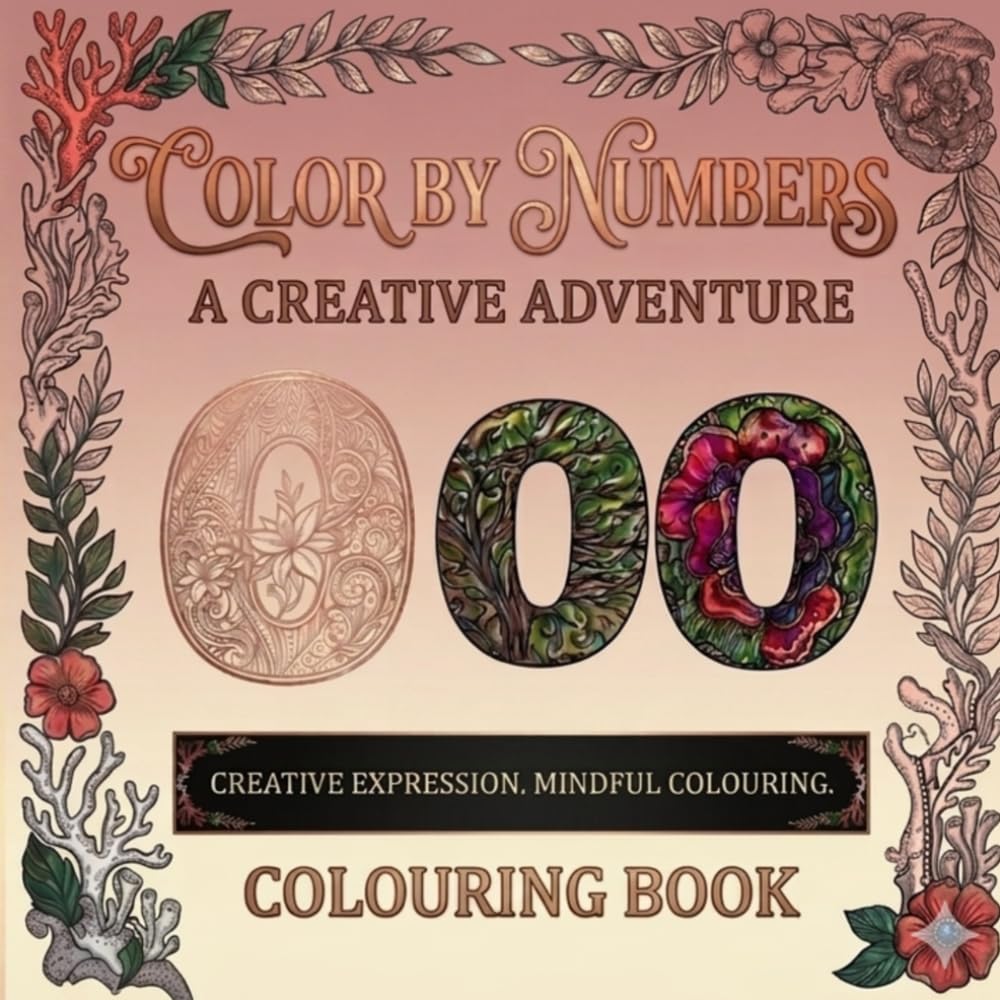 Color by Numbers: A Creative Adventure: A Creative Adventure In English: Learn Numbers and Colors While Coloring (Activity Book for Kids and Adults)