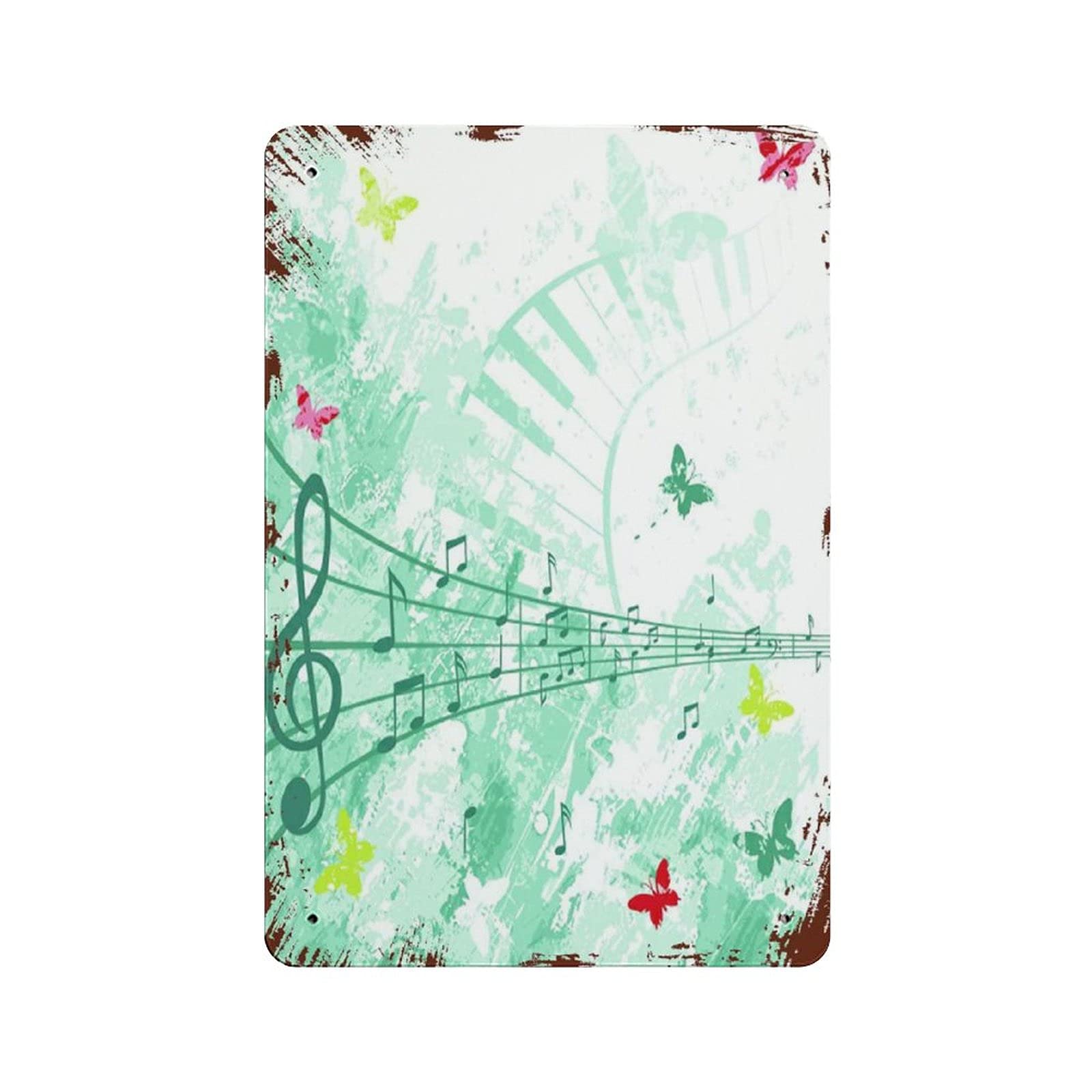 Music Poster Design Metal Signs, Fun Poster For Bar Kitchen Cafe Farmhouse Wall Decor 12x8 Inch
